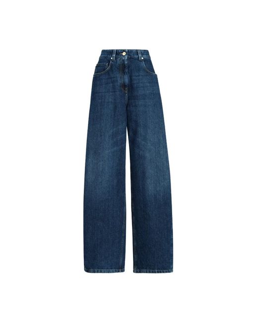 Brunello Cucinelli Blue Wide Jeans