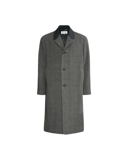 Single-Breasted Coats Maison Margiela pour homme en coloris Gray