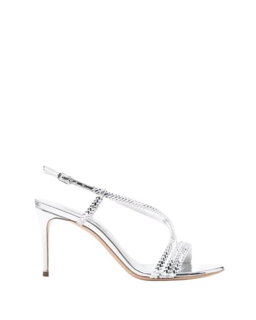 Casadei Metallic High Heel Sandals