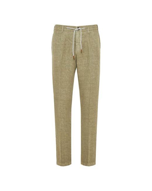 Eleventy Green Chinos for men