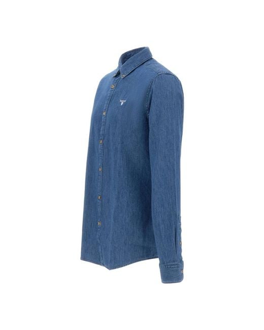 Barbour Blue Denim Shirts for men
