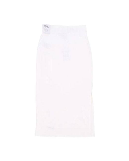 Nike Fitness ,Wit ,Geribbelde Jersey Rok in het White