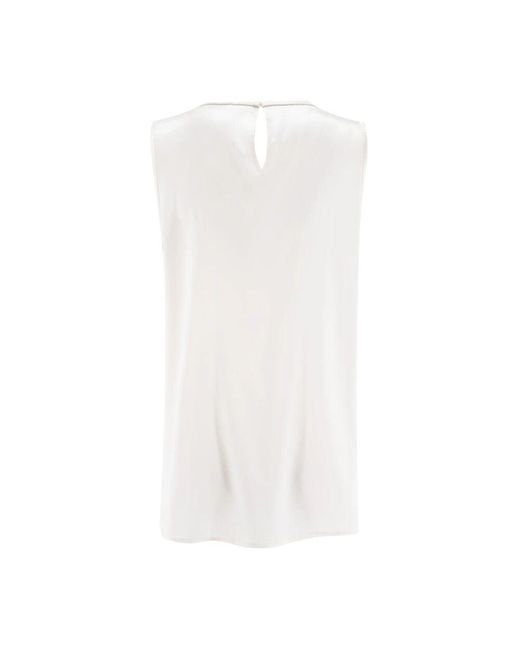 Sleeveless Tops di Peserico in White
