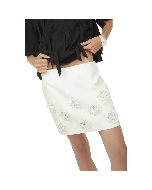 Isabelle Blanche Black Short Skirts