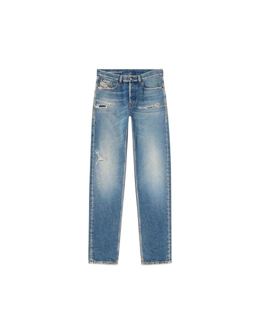 DIESEL Regular Fit Destroyed Jeans in Blue für Herren