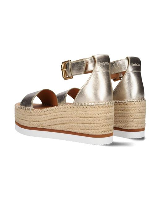 See By Chloé Metallic Wedges