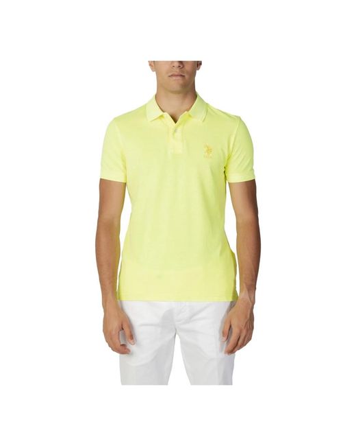 U.S. POLO ASSN. Yellow Polo Shirts for men