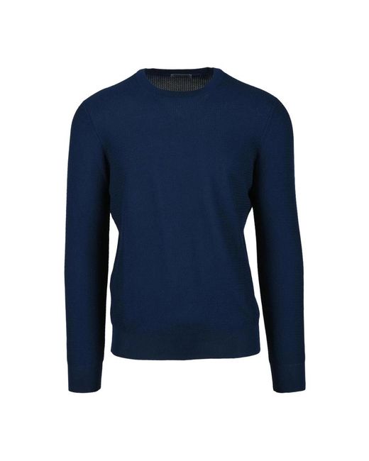 Vengera Blue Round-Neck Knitwear for men