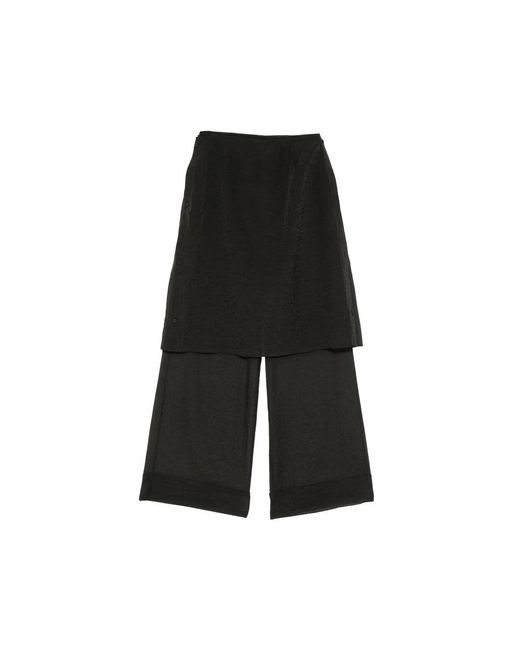 Viktoria Chan Black Wide Trousers