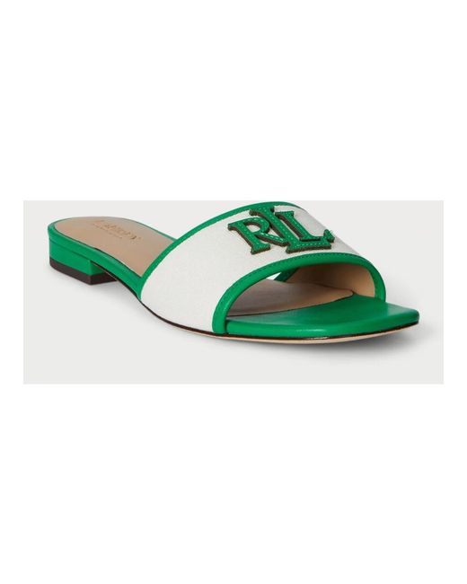 Ralph Lauren Green Sliders