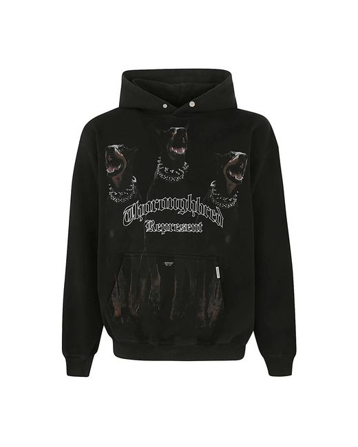 Represent Vintage schwarzer thoroughbred hoodie in Black für Herren