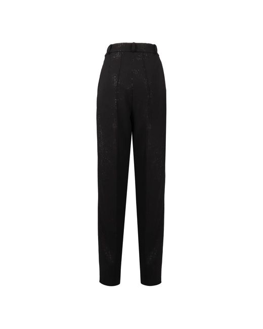 The Mannei Black Tapered Trousers