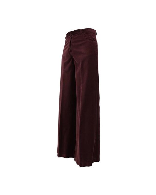 Aspesi Purple Wide Trousers