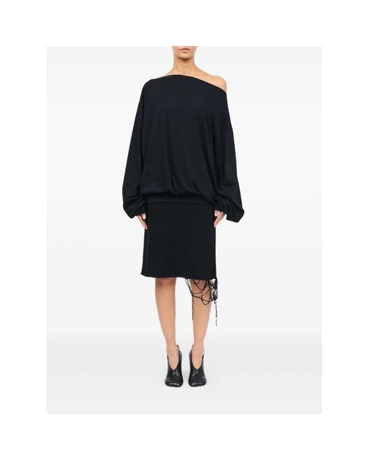 MM6 by Maison Margiela Black Sweatshirts