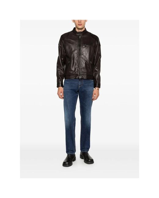 The Jack Leathers Black Leather Jackets for men
