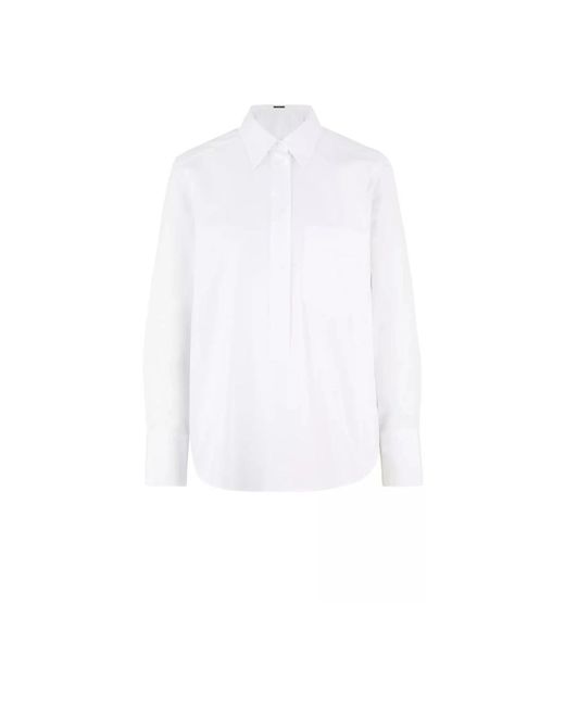 Windsor. Longsleeve Shirts in het White