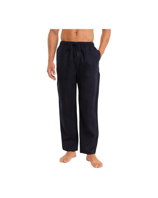 Straight Trousers di Peninsula in Blue da Uomo