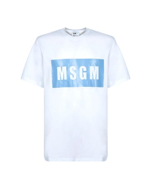 T-Shirts MSGM de hombre de color Blue