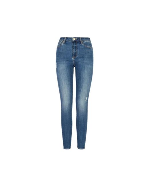 Armani Exchange Blue Skinny Jeans