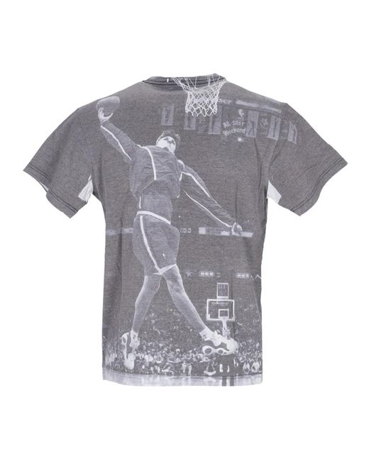 Mitchell & Ness Tops ,Veelkleurig ,T-Shirts in het Gray voor heren