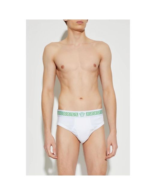 Versace Cotton Briefs in het White voor heren
