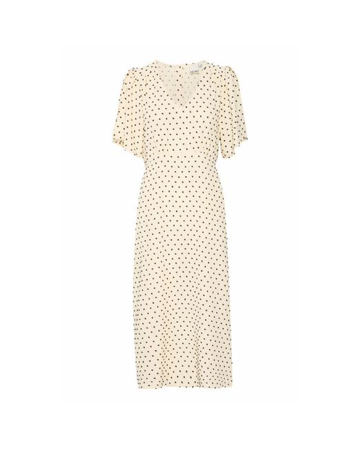 Ichi Midi Dresses in het Natural