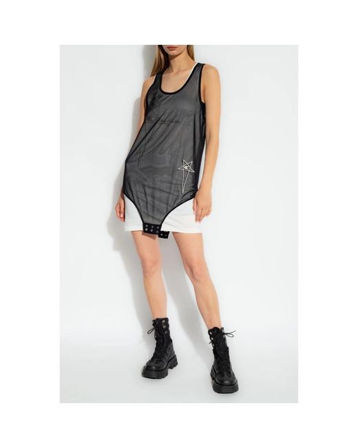 Rick Owens White Short Dresses