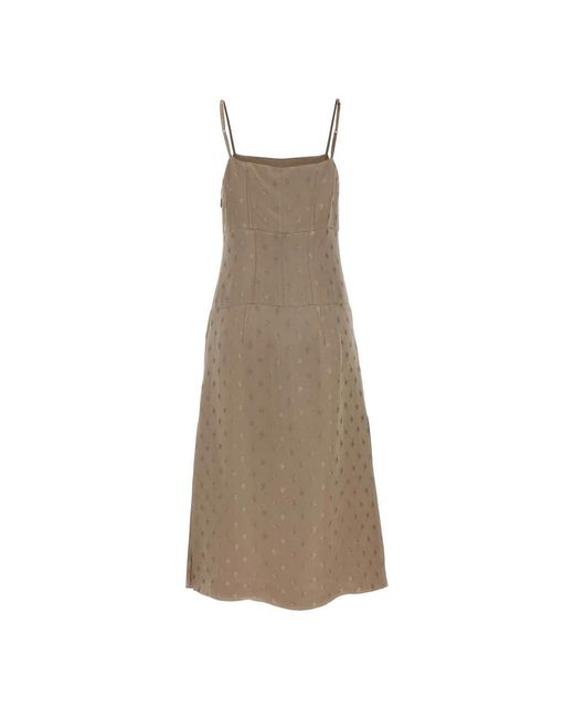 Fendi Natural Midi Dresses