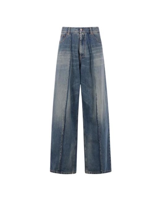 MM6 by Maison Margiela Blue Loose-Fit Jeans for men