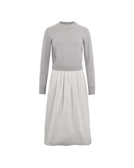 Peserico Gray Midi Dresses