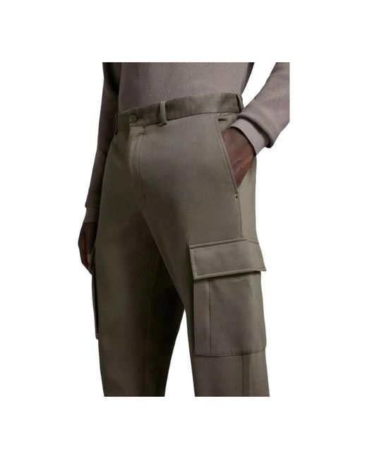 Trousers > slim-fit trousers Moncler pour homme en coloris Gray