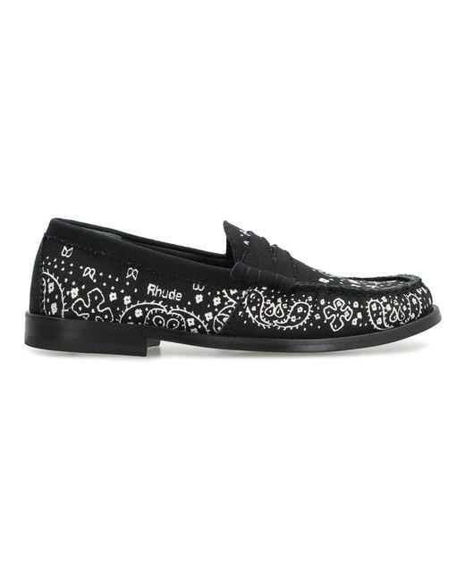 Rhude Black Loafers for men