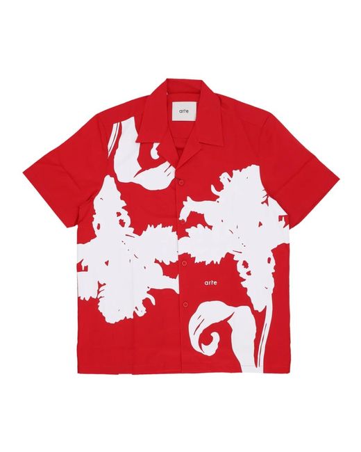 Arte' Red Short Sleeve Shirts for men