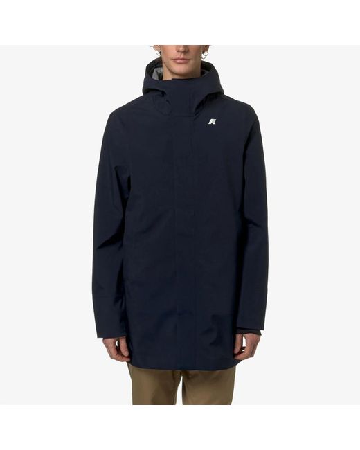 K-Way Blue Winter Jackets for men