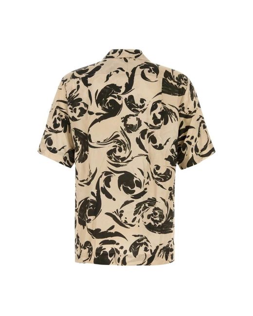 Dries Van Noten Natural Short Sleeve Shirts for men