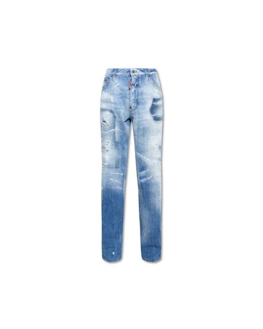 DSquared² Blue Straight Fit Jeans for men