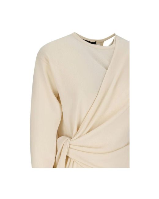 FEDERICA TOSI Natural Round-Neck Knitwear