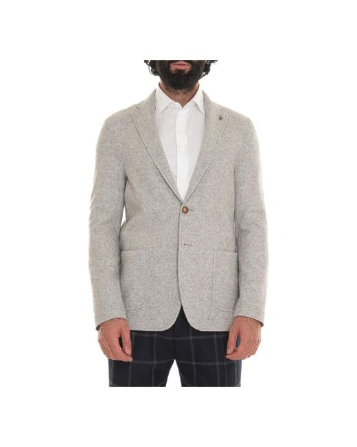 Paoloni Gray Blazers for men