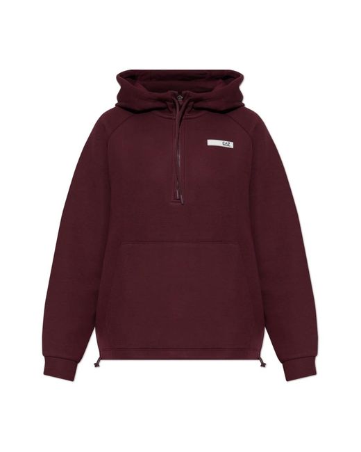 EA7 Purple Hoodies