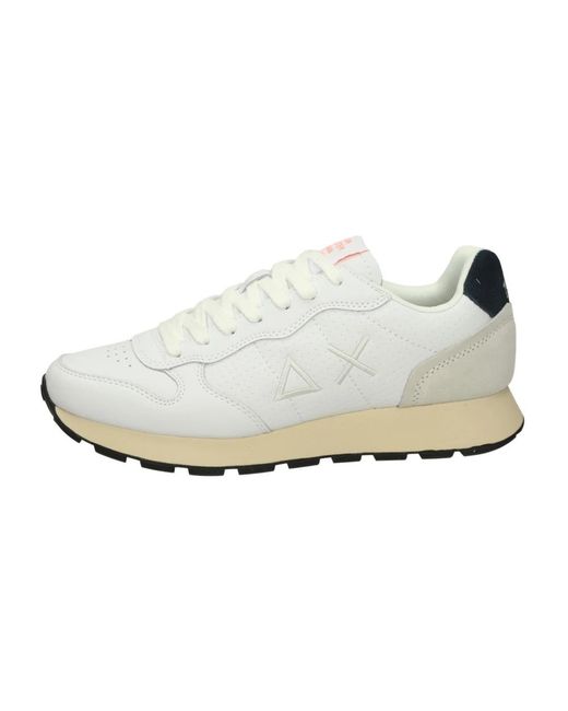 Sun 68 White Sneakers for men