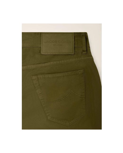 Jacob Cohen Green Slim-Fit Trousers for men