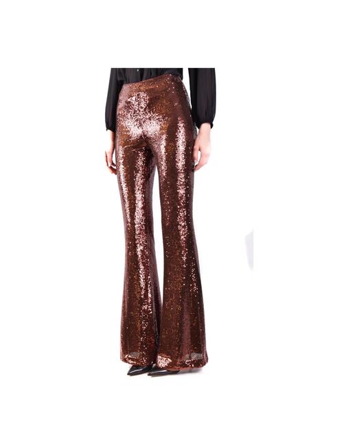 Trousers > wide trousers L'Agence en coloris Brown
