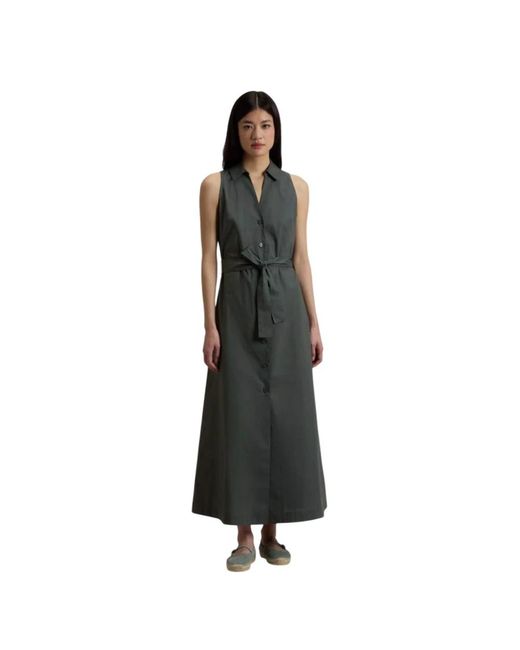Woolrich Black Shirt Dresses