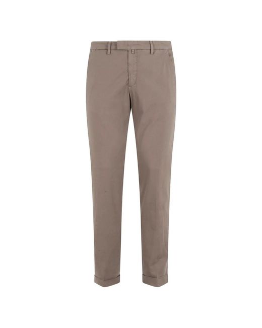 BRIGLIA Gray Chinos for men