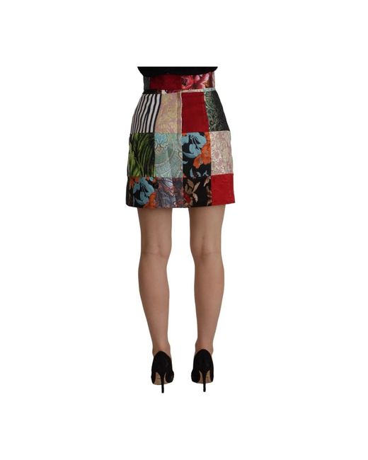Dolce & Gabbana Green Short Skirts