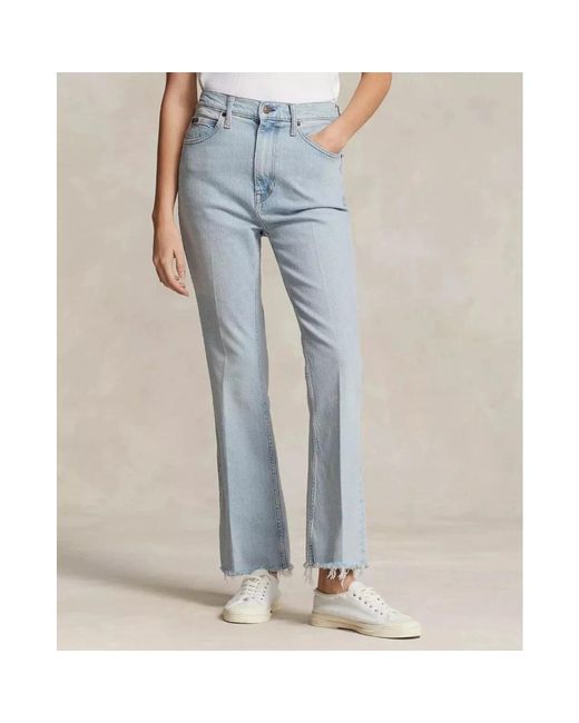 Ralph Lauren Wide Leg Jeans in het Blue