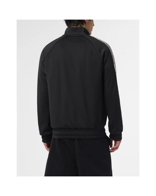 Philipp Plein Hoodies & Sweatvesten ,Zwart ,Tracksuit Jacket Deluxe Signature in het Black voor heren