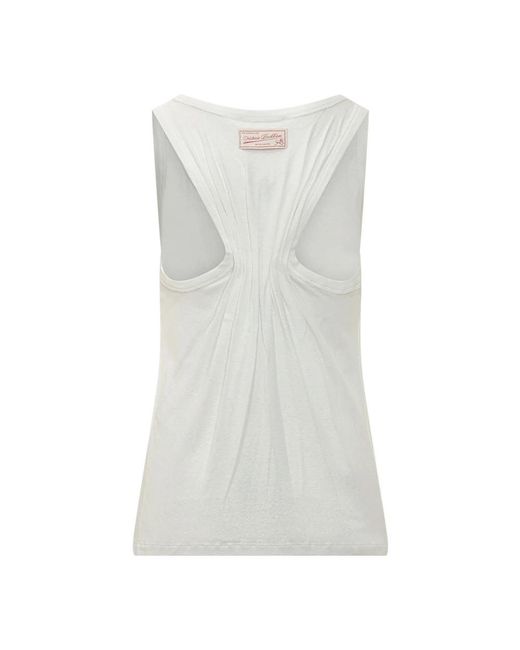 Victoria Beckham Gray Sleeveless Tops