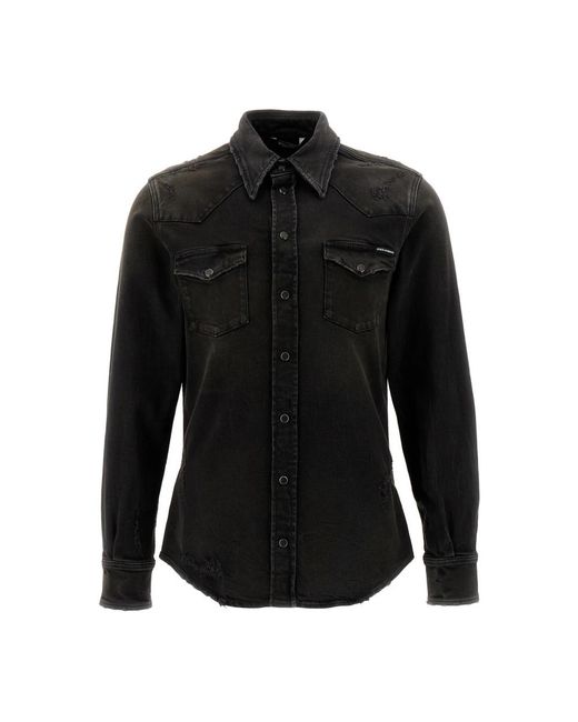 Dolce & Gabbana Black Casual Shirts for men