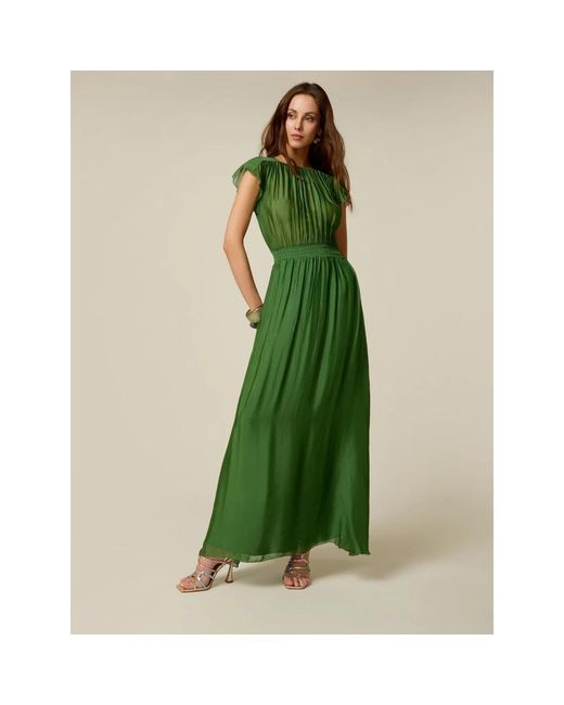 Maxi Dresses Oltre de color Green